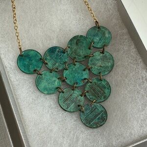 Megan Isaacs Green Coin Necklace